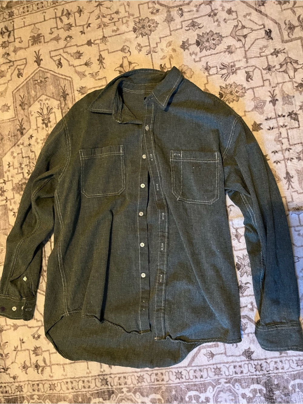 GAP Olive Green Lightweight Button-Down Jacket